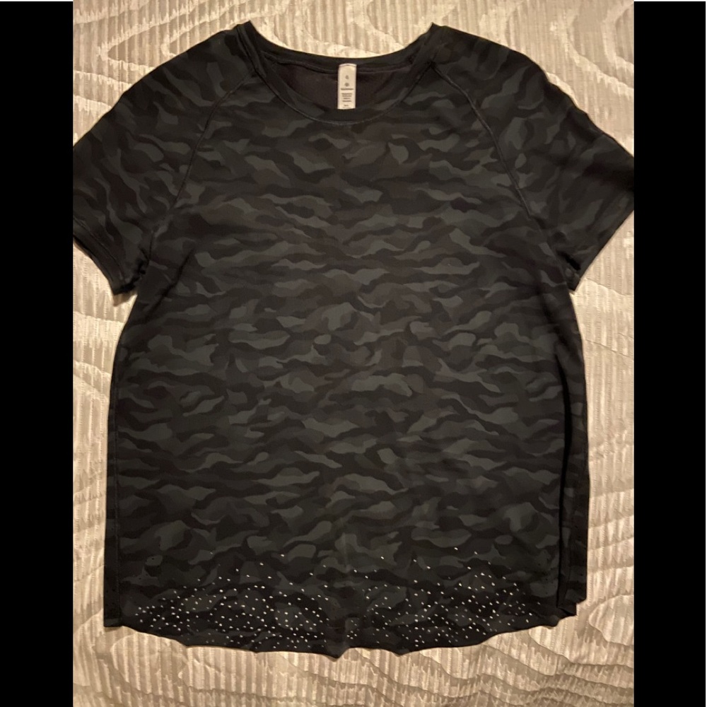 Lululemon Athletica Black Camo T-Shirt